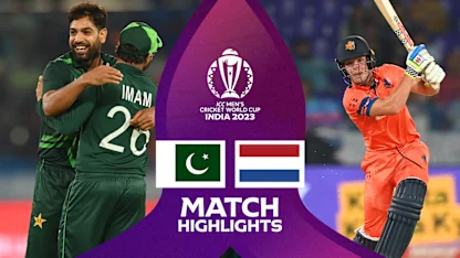 Logo of Pakistan seal comfortable win against Netherlands | Match Highlights | CWC23