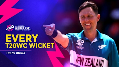 Logo of Every Trent Boult wicket at T20 World Cups