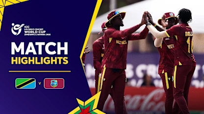 West Indies overcome Tanzania fight | Match Highlights | U19 CWC 2026