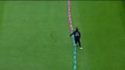 WICKET: Maxwell falls to Wood for 20