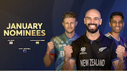 ICC Men’s Player of the Month nominees for January 2026 revealed