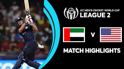 UAE v USA | Match Highlights | CWC League 2 | ICC CWC League 2, 2023-27 ...