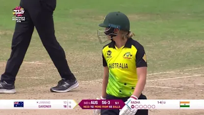 IND v AUS: Meg Lanning is caught off Radha Yadav