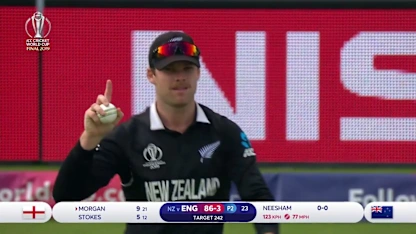 Logo of CWC19 Final: NZ v ENG – Ferguson takes brilliant catch to end Morgan's stay