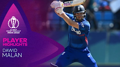 Logo of Dawid Malan dishes out destructive ton | POTM Highlights | CWC23