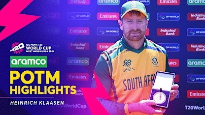 Logo of A crunch knock from Heinrich Klaasen | POTM Highlights | SA v BAN | T20WC 2024