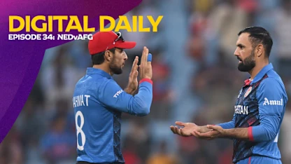 Logo of Afghanistan right in race for semi-final berth with win over Netherlands | Digital Daily: Episode 34 | CWC23