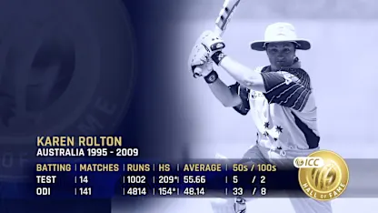 Logo of ICC Hall of Fame: Karen Rolton | 'One of the top names in the women's game'