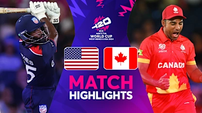 Logo of Co-hosts too strong in tournament opener | Match Highlights | USA v Canada | T20WC 2024