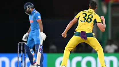 Logo of India's top-order skittled as Australia make early inroads | CWC23