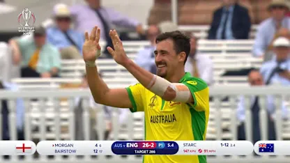 CWC19: ENG v AUS - Starc removes the England captain