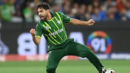 Logo of Haris Rauf's pace sets fire to the tournament | ICC Men's T20WC 2022