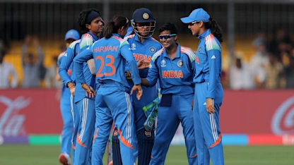 LIVE: Deepti Sharma hands India first wicket in CWC25 clash