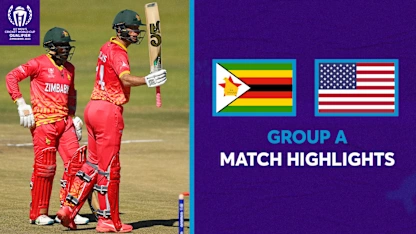 Logo of Zimbabwe sizzle in huge victory over USA | CWC23 Qualifier