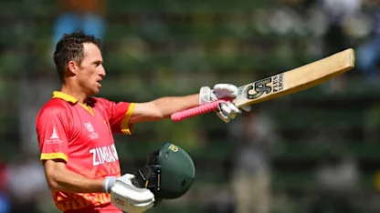 Logo of Sean Williams blazes incredible 174 for hosts Zimbabwe | CWC23 Qualifier