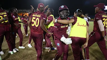 Logo of WI v SA: The last South Africa wicket falls and the Windies celebrations begin