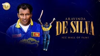 Logo of Aravinda de Silva: ICC Hall of Fame 2023 inductee