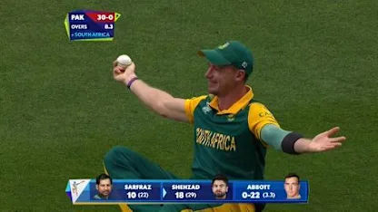 Dale Steyn amazing catch v Pakistan Cricket World Cup
