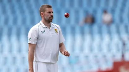 Logo of Anrich Nortje ruled out of second Test against West Indies
