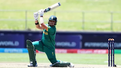 Lhuan-Dre Pretorius with a Six vs. India