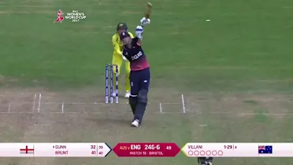 PARTNERSHIP: Brunt and Gunn shared a 7th wicket stand of 85 runs