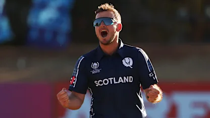 Logo of Chris Greaves bags first five-wicket haul for Scotland | CWC23 Qualifier