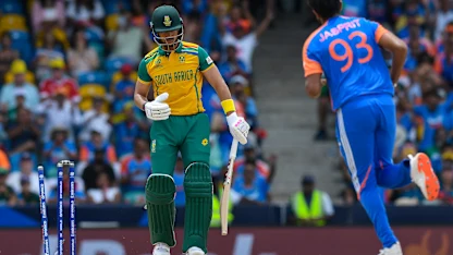 Logo of Bumrah bowls a peach | SA v IND | T20WC 2024 Final