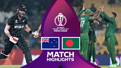 Logo of New Zealand stay unbeaten with commanding Bangladesh victory | Match Highlights | CWC23