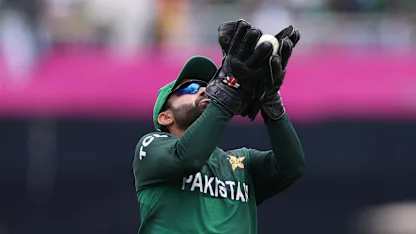 Logo of Mohammad Rizwan aims for the spider cam | PAK v CAN | T20WC 2024