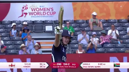 Logo of FIFTY: Sarah Taylor brings up her half-century 