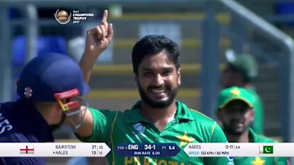 WICKET: Hales falls to Raees for 13
