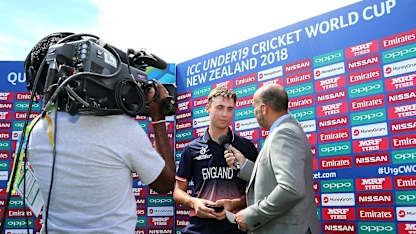 Post match interviews for England U19s v Namibia U19s | ICC Under-19 ...