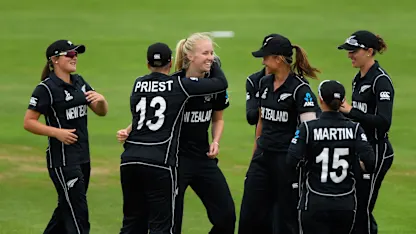 Logo of White Ferns live by #StrongerTogether motto, on and off the field
