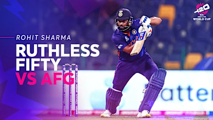 Logo of Rohit Sharma's explosive 74 sets up India win against Afghanistan | T20 WC 2021