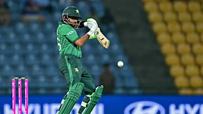  Babar Azam plays a shot