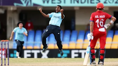 Logo of Rehan Ahmed’s game-changing spell | ENG v AFG | ICC U19 Men’s CWC 2022