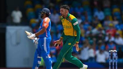 Logo of Keshav Maharaj is confident | SA v IND | T20WC 2024 Final