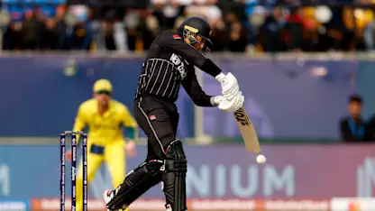 Logo of New Zealand get a move on in the first Powerplay | CWC23