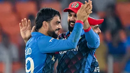 Logo of Rashid Khan lauds Afghanistan's historic World Cup campaign | CWC23
