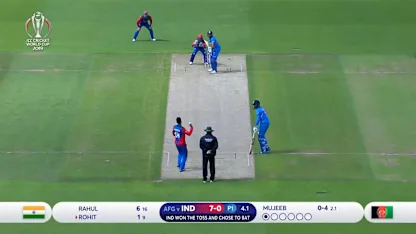 CWC19: IND v AFG - India held to 224/8 highlights