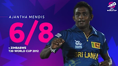 Logo of Ajantha Mendis collects best figures in tournament history | T20 World Cup