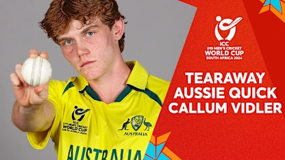 Logo of Introducing tearaway quick Callum Vidler | U19 CWC 2024