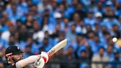 Logo of Daryl Mitchell leads the New Zealand charge with some big blows | CWC23