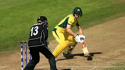 WICKET: Meg Lanning is caught behind for 48