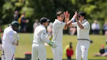 Trent Boult scalped four wickets to leave the visitors reeling in the first innings