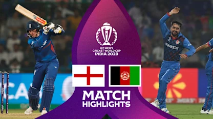 Logo of Afghanistan stun England in major upset | Match Highlights | CWC23