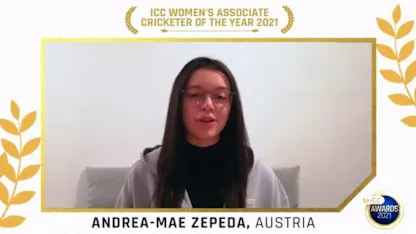 Logo of ICC Women's Associate Player of the Year 2021: Andrea-Mae Zepeda