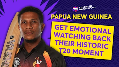 Logo of PNG squad's emotions looking back on qualification | T20 World Cup
