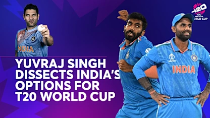 Logo of T20 World Cup ambassador Yuvraj Singh on India's squad
