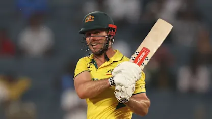 Logo of Every six as Mitch Marsh slams huge unbeaten hundred | CWC23